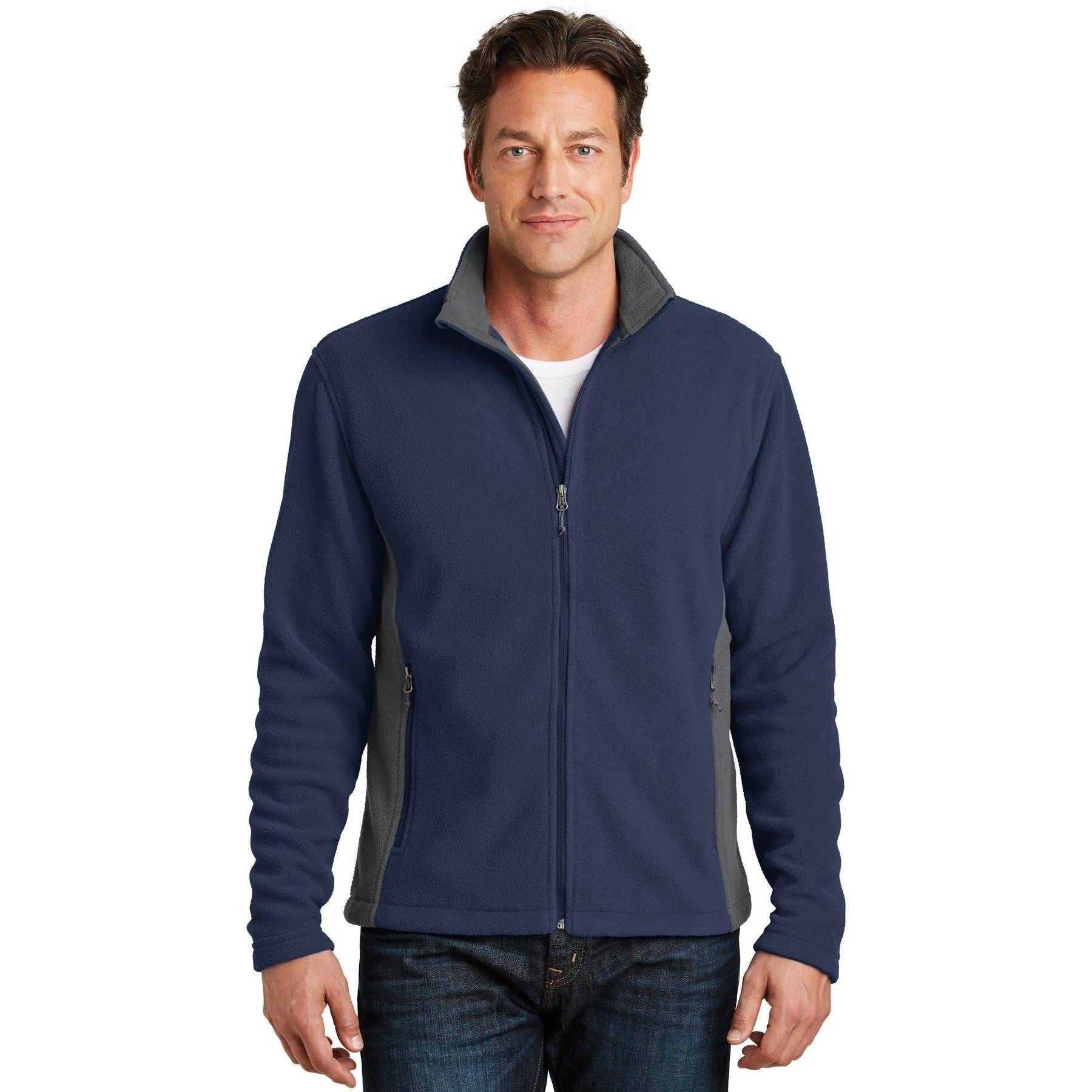 Port Authority-Port Authority® Colorblock Value Fleece Jacket. F216-MedTech-2